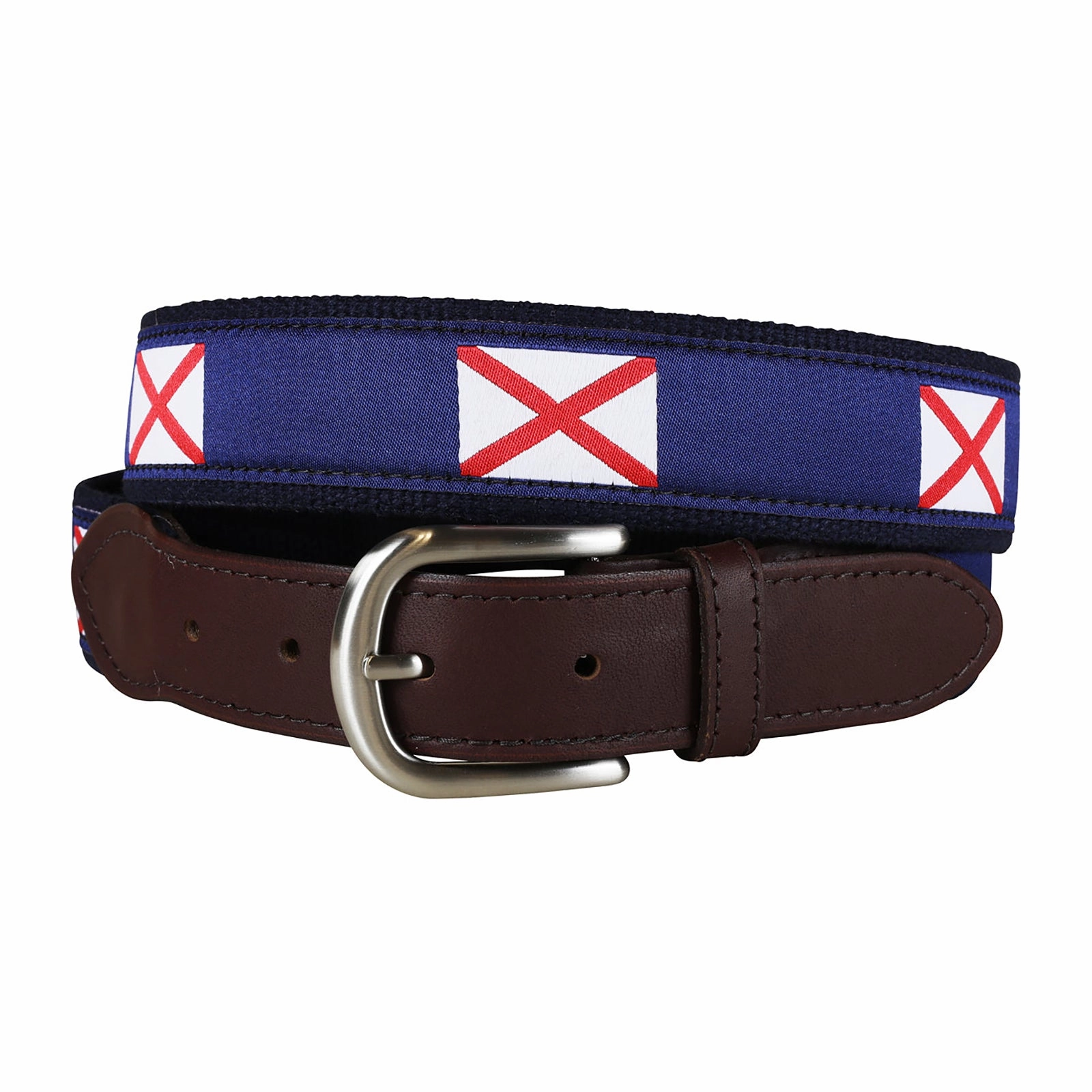 Alabama State Flag Ribbon Club Belt
