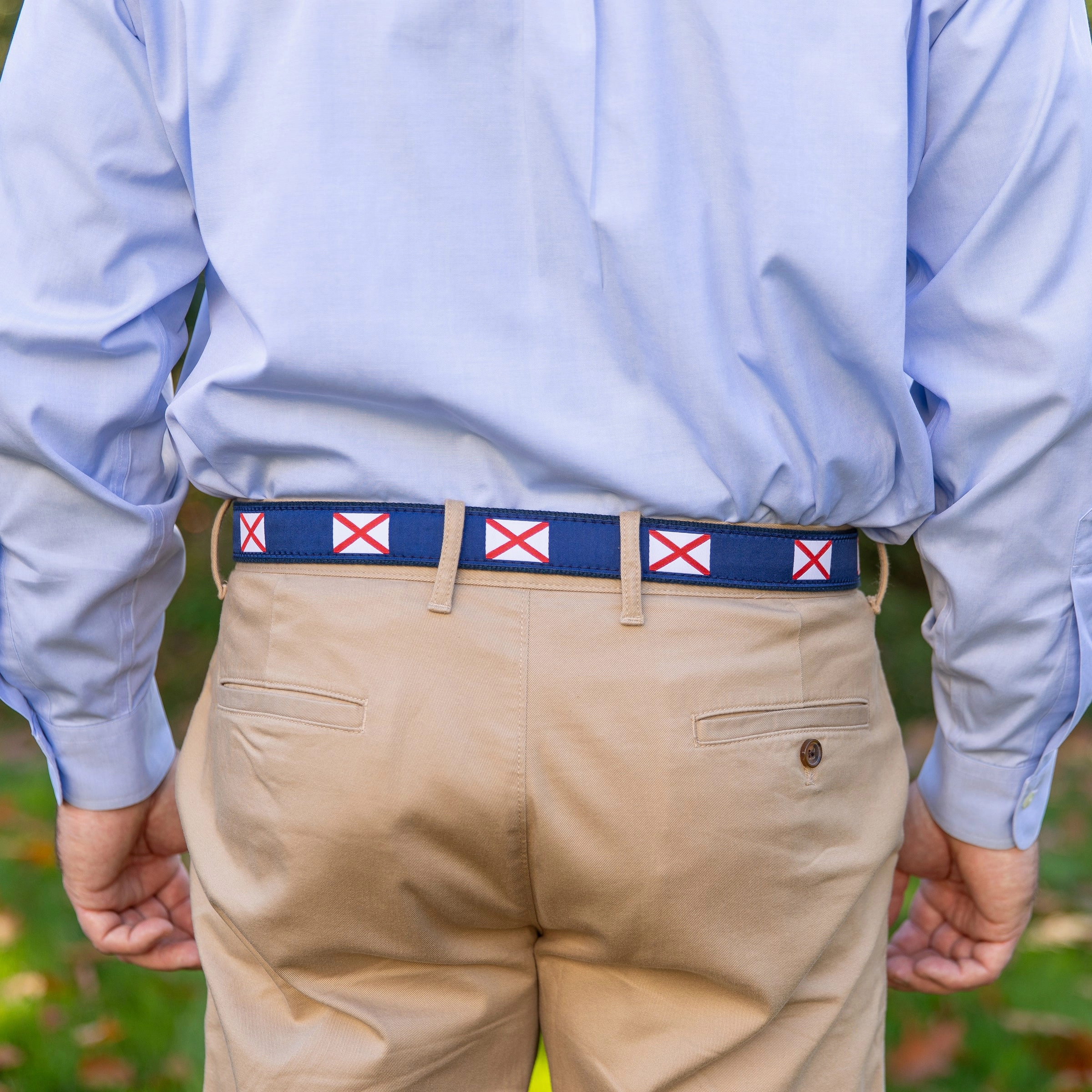 Alabama State Flag Ribbon Club Belt