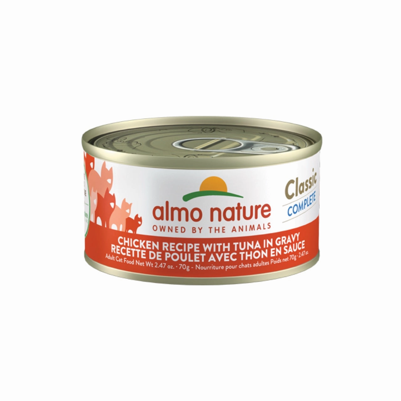 Almo Nature Classic Complete Chicken with Tuna in Gravy Can 2.47oz