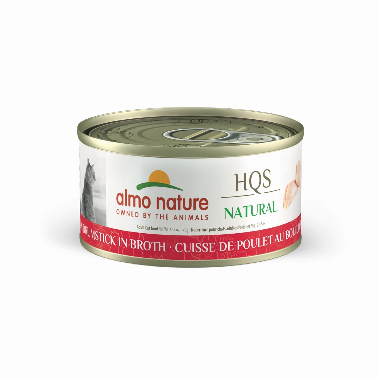 Almo Nature HQS Natural Chicken Drumstick in Broth 2.47oz