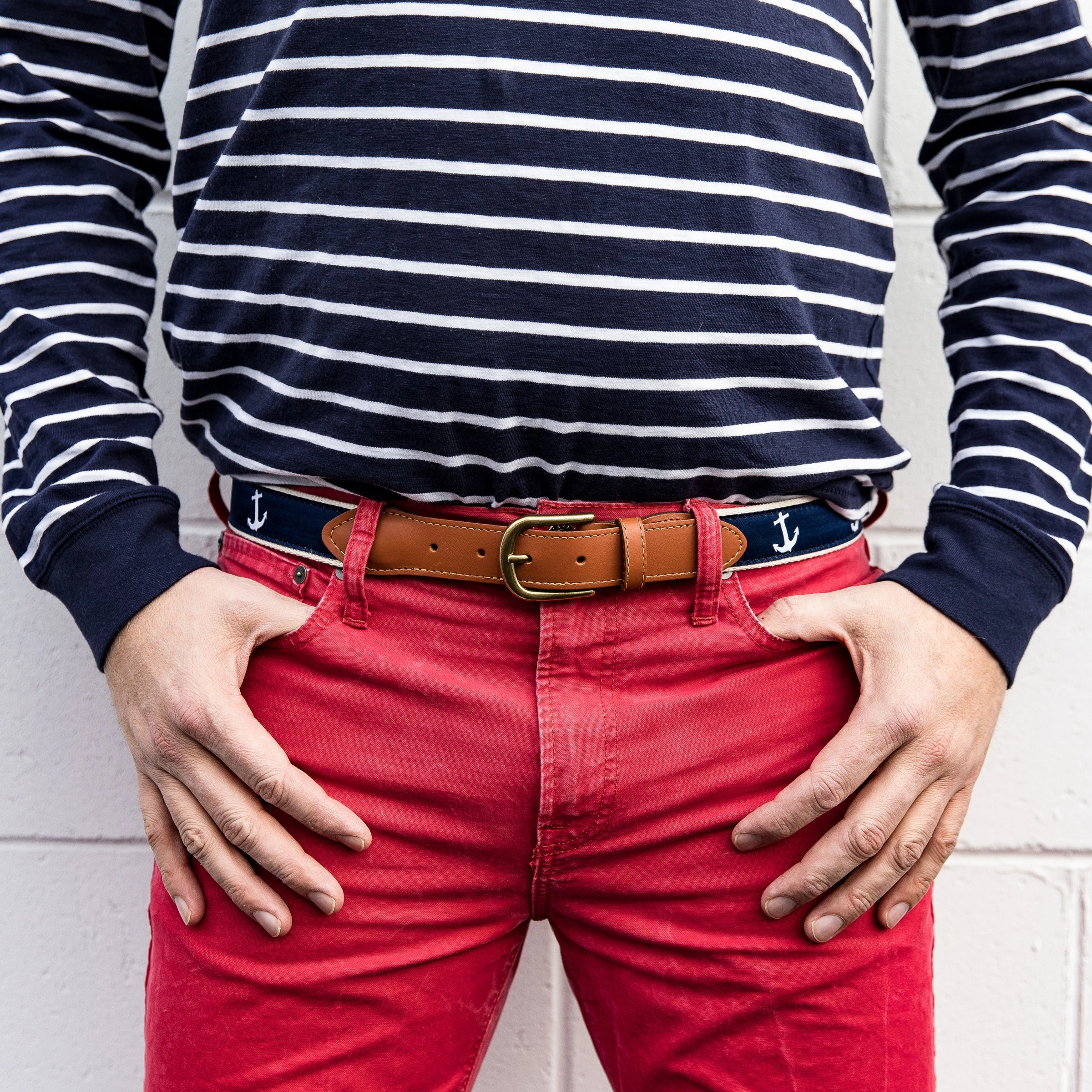 Anchor Ribbon Club Belt