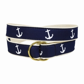 Anchor Ribbon D-Ring Belt