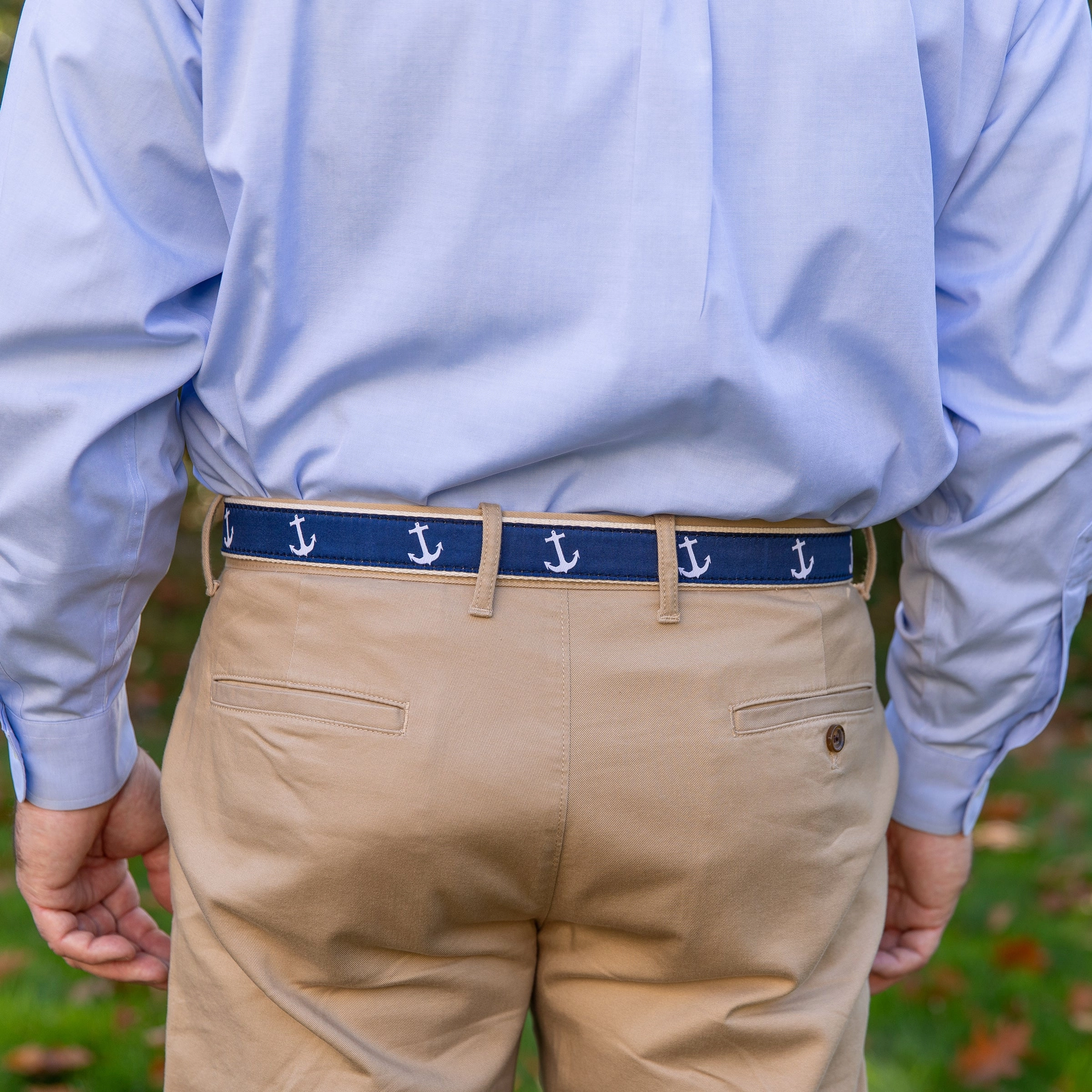 Anchor Ribbon D-Ring Belt