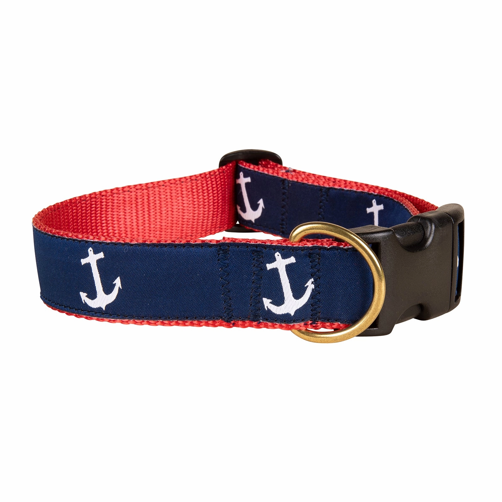 Anchor Ribbon Dog Collar