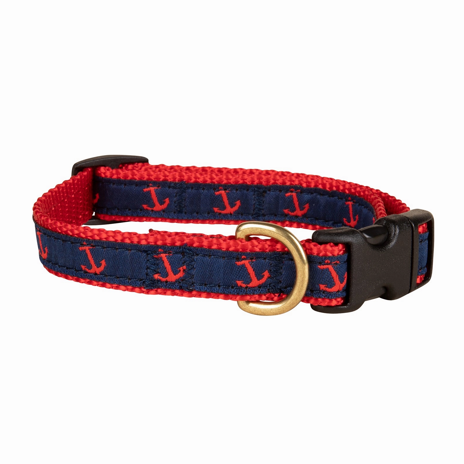 Anchor Ribbon Dog Collar