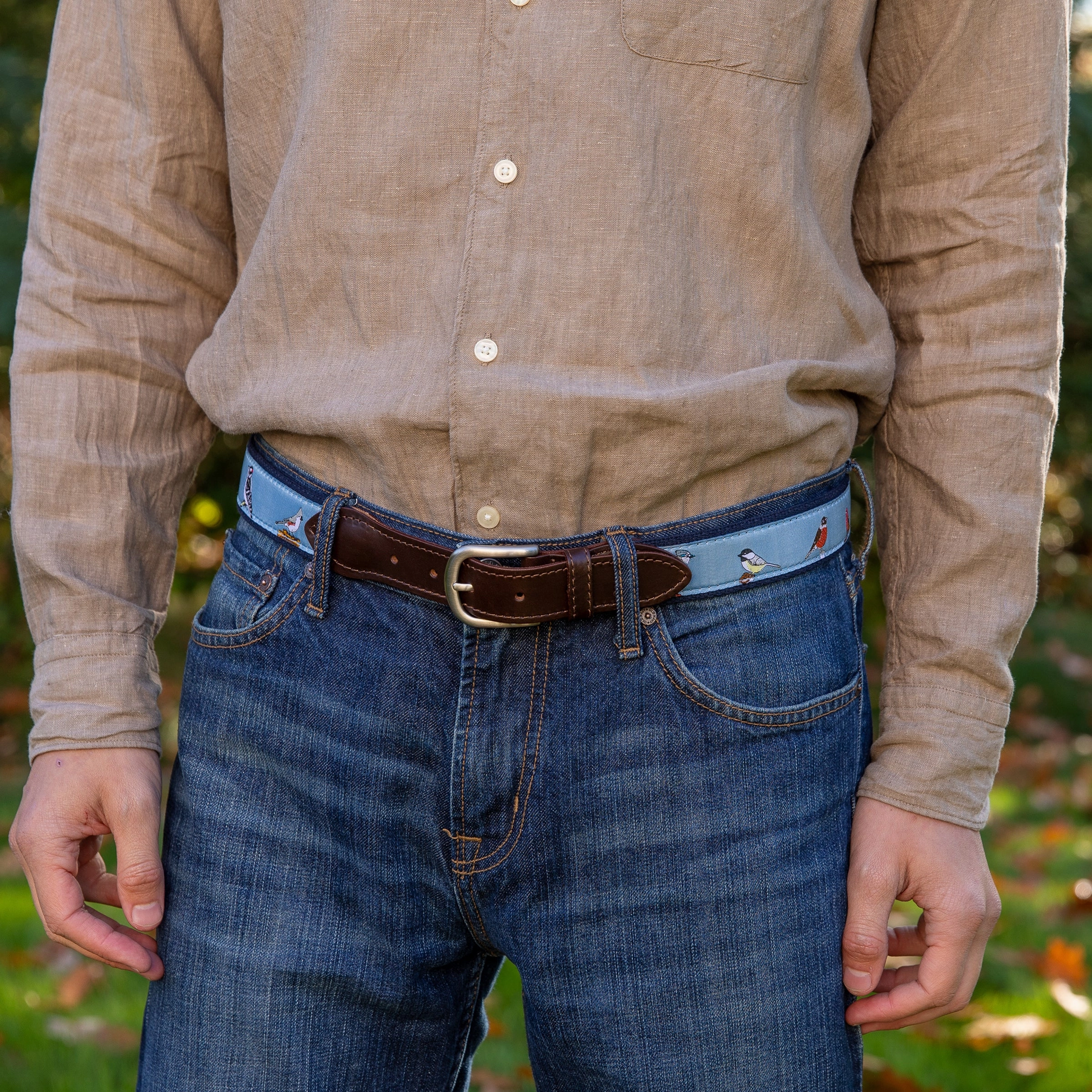 Backyard Birds Ribbon Club Belt