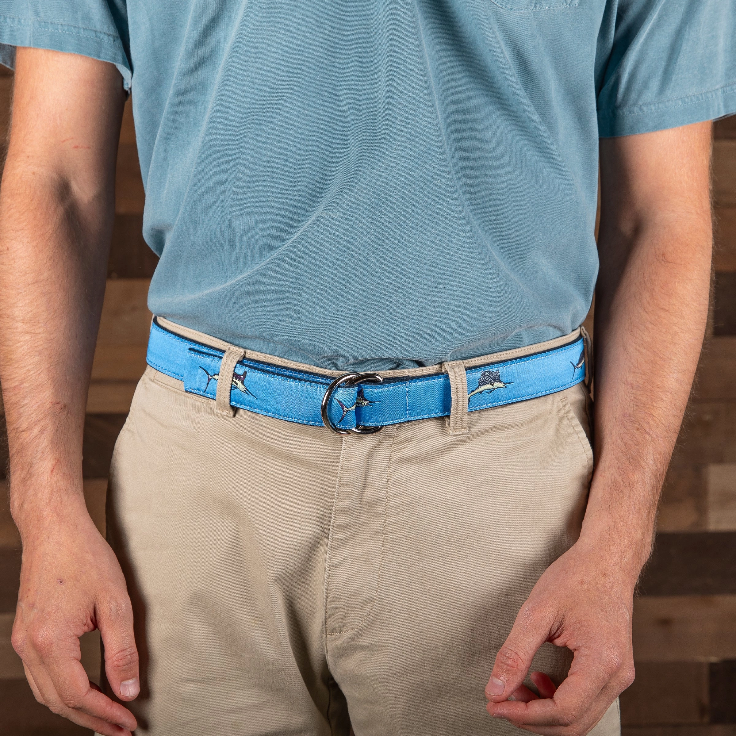 Billfish Ribbon D-Ring Belt