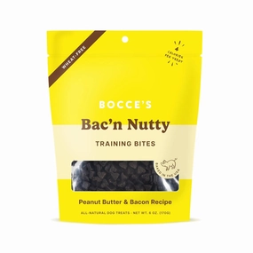 Bocce's Bakery Bac'n Nutty Peanut Butter Bacon Training Bites 6oz