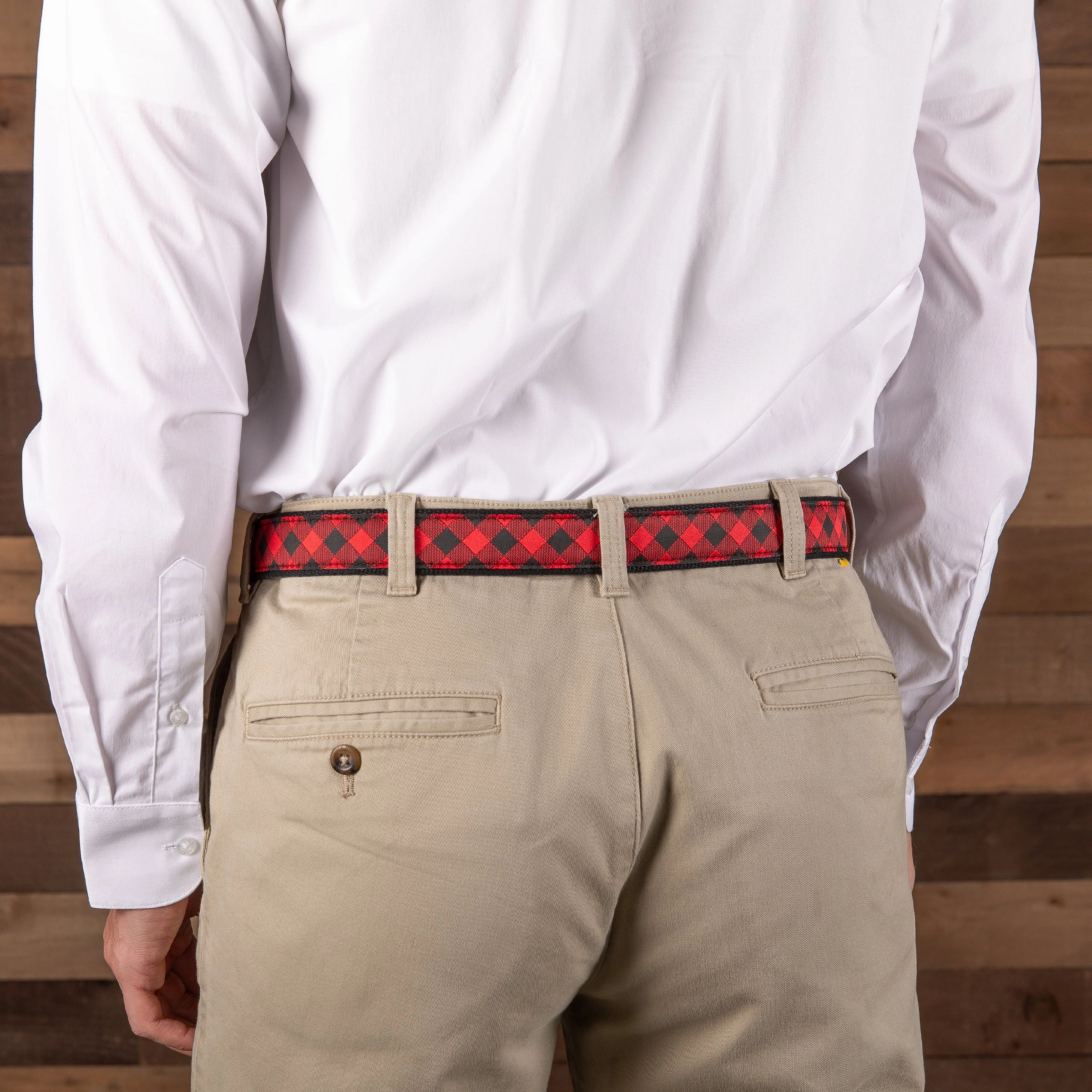 Buffalo Plaid Ribbon Club Belt