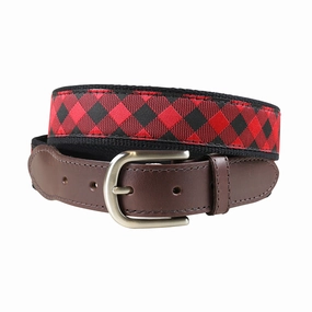 Buffalo Plaid Ribbon Club Belt
