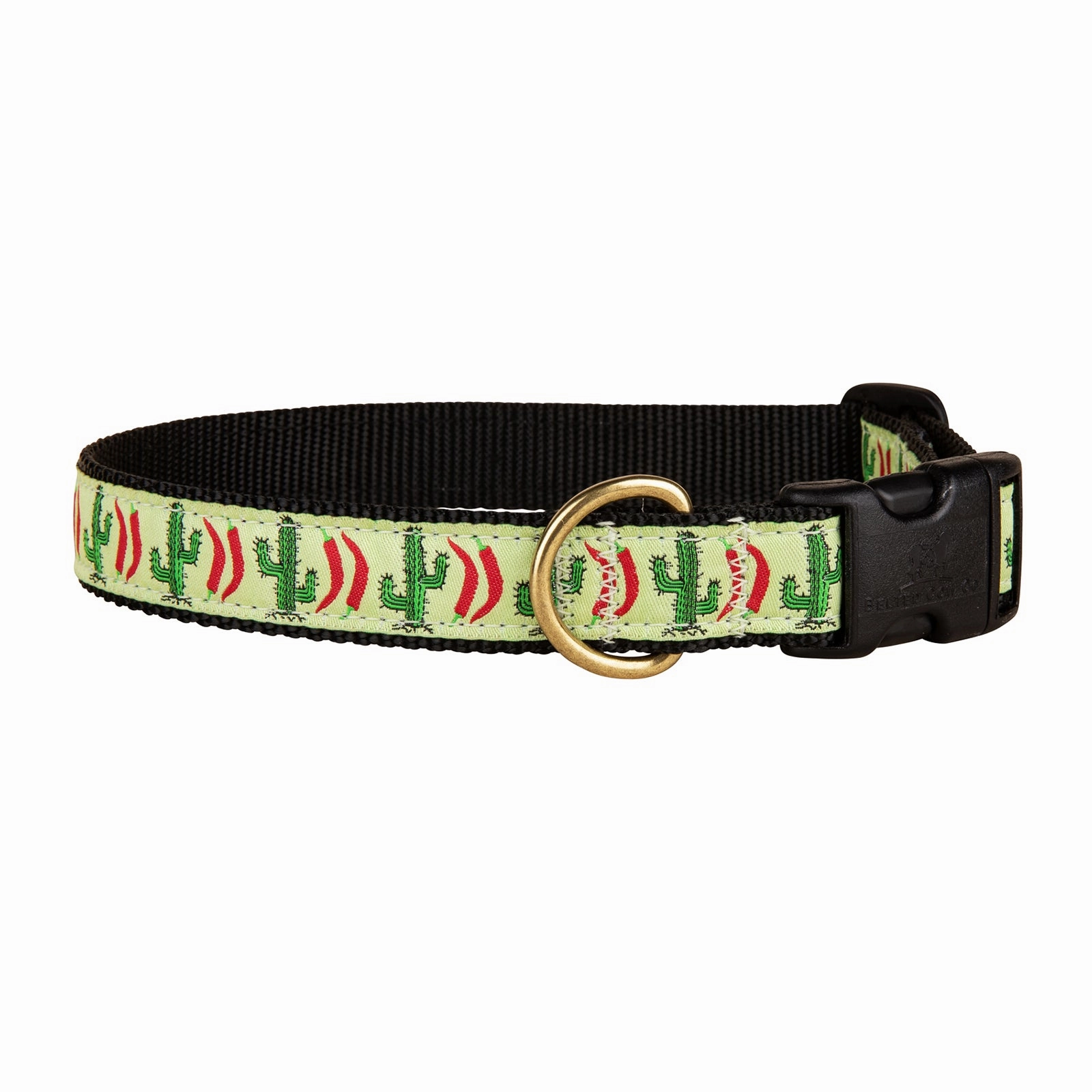 Chili Pepper Cactus Ribbon Dog Collar