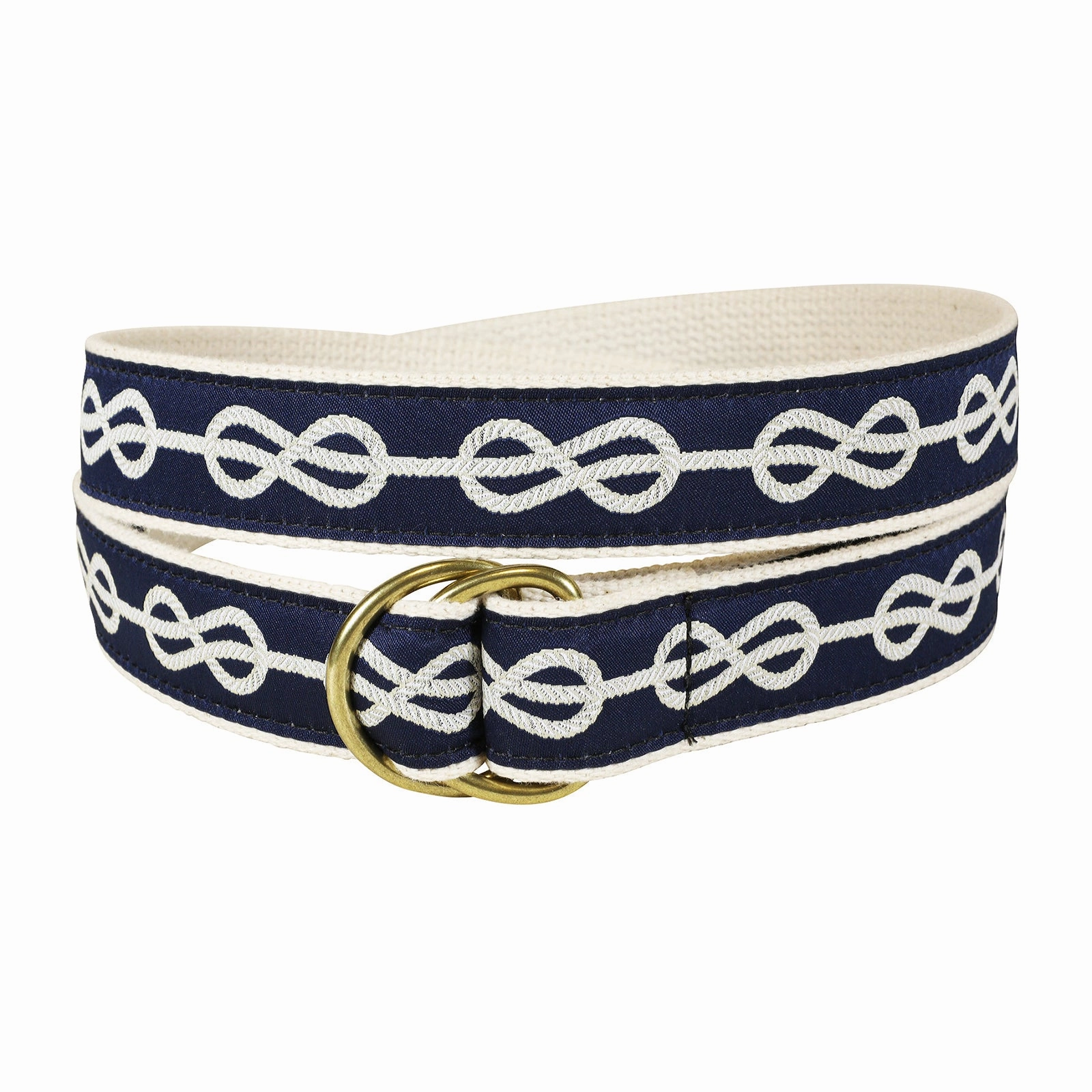 Classic Knot Ribbon D-Ring Belt