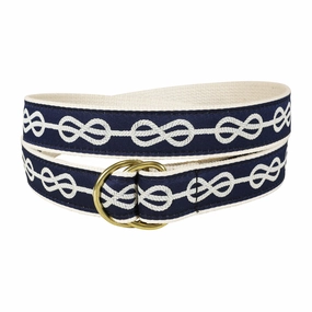 Classic Knot Ribbon D-Ring Belt
