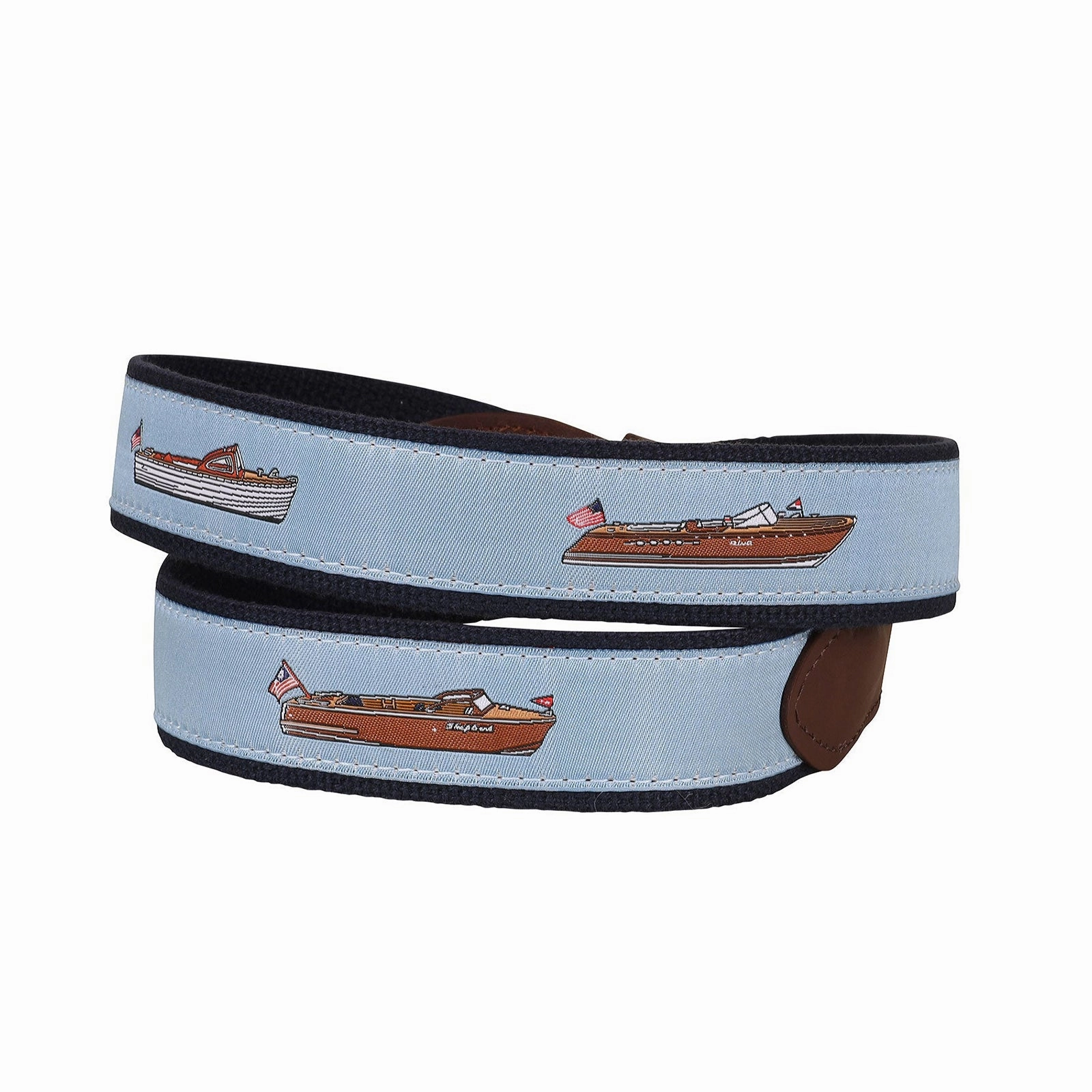 Classic Lake Boats Ribbon Club Belt