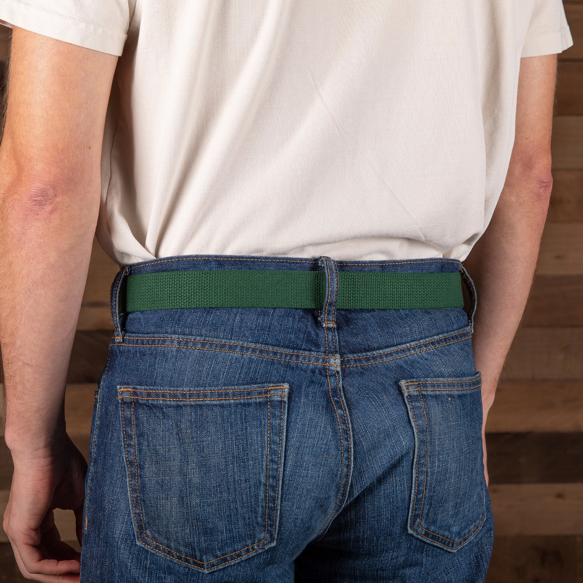 Classic Solid Color Cotton Webbing Club Belt