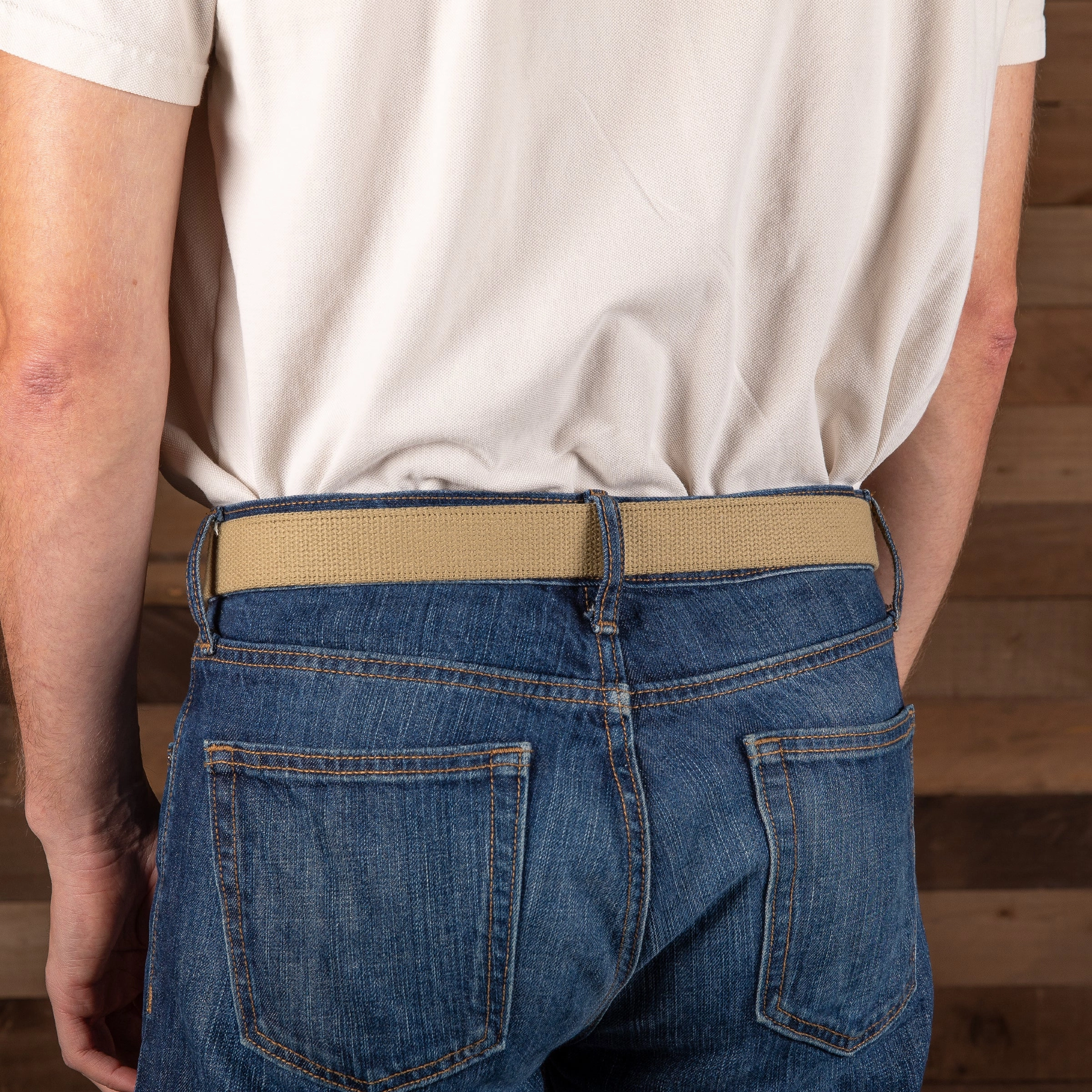 Classic Solid Color Cotton Webbing Club Belt