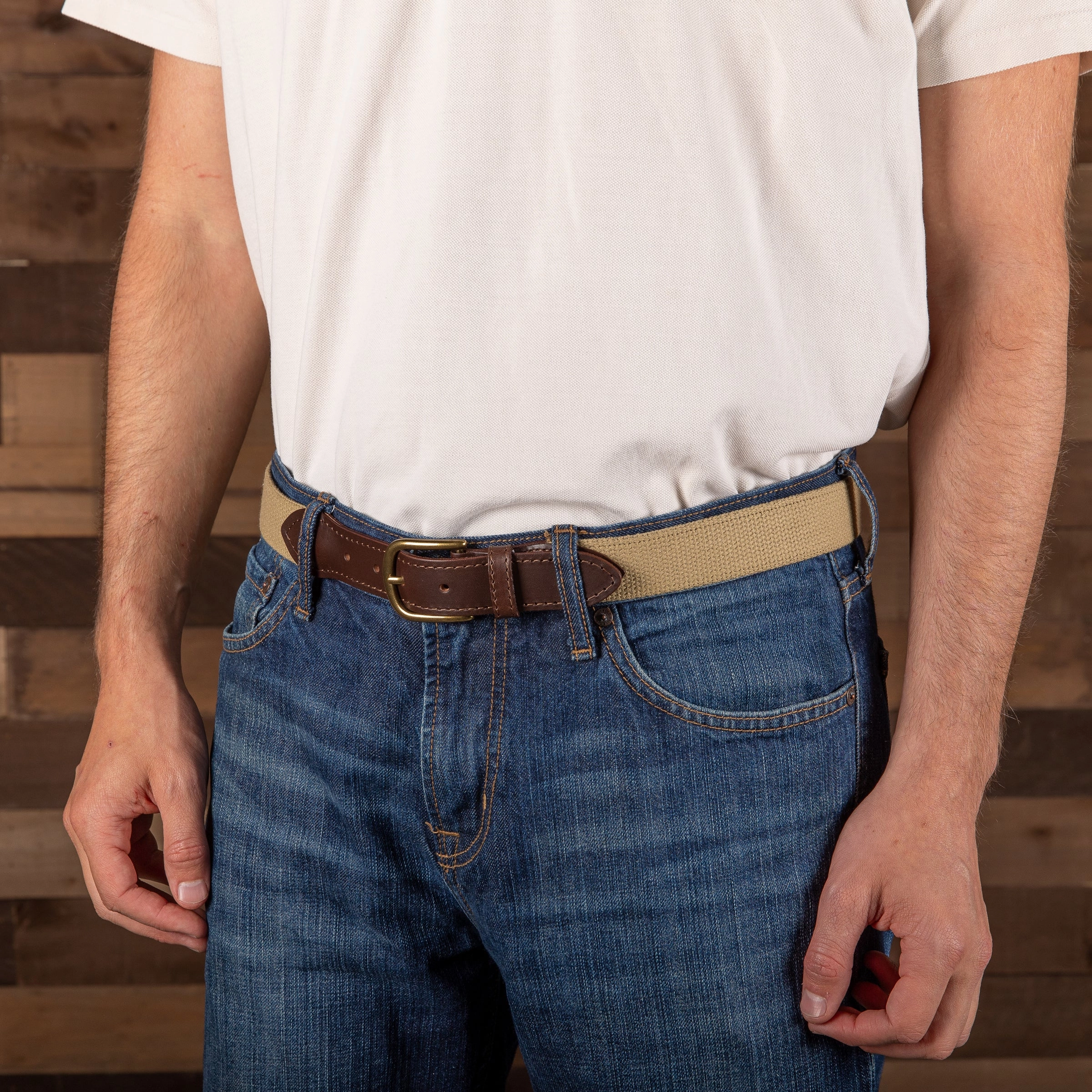 Classic Solid Color Cotton Webbing Club Belt