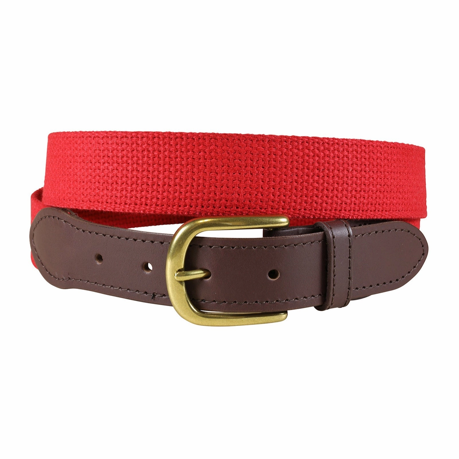Classic Solid Color Cotton Webbing Club Belt