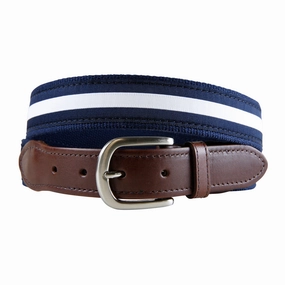 Classic Stripe Ribbon Club Belt