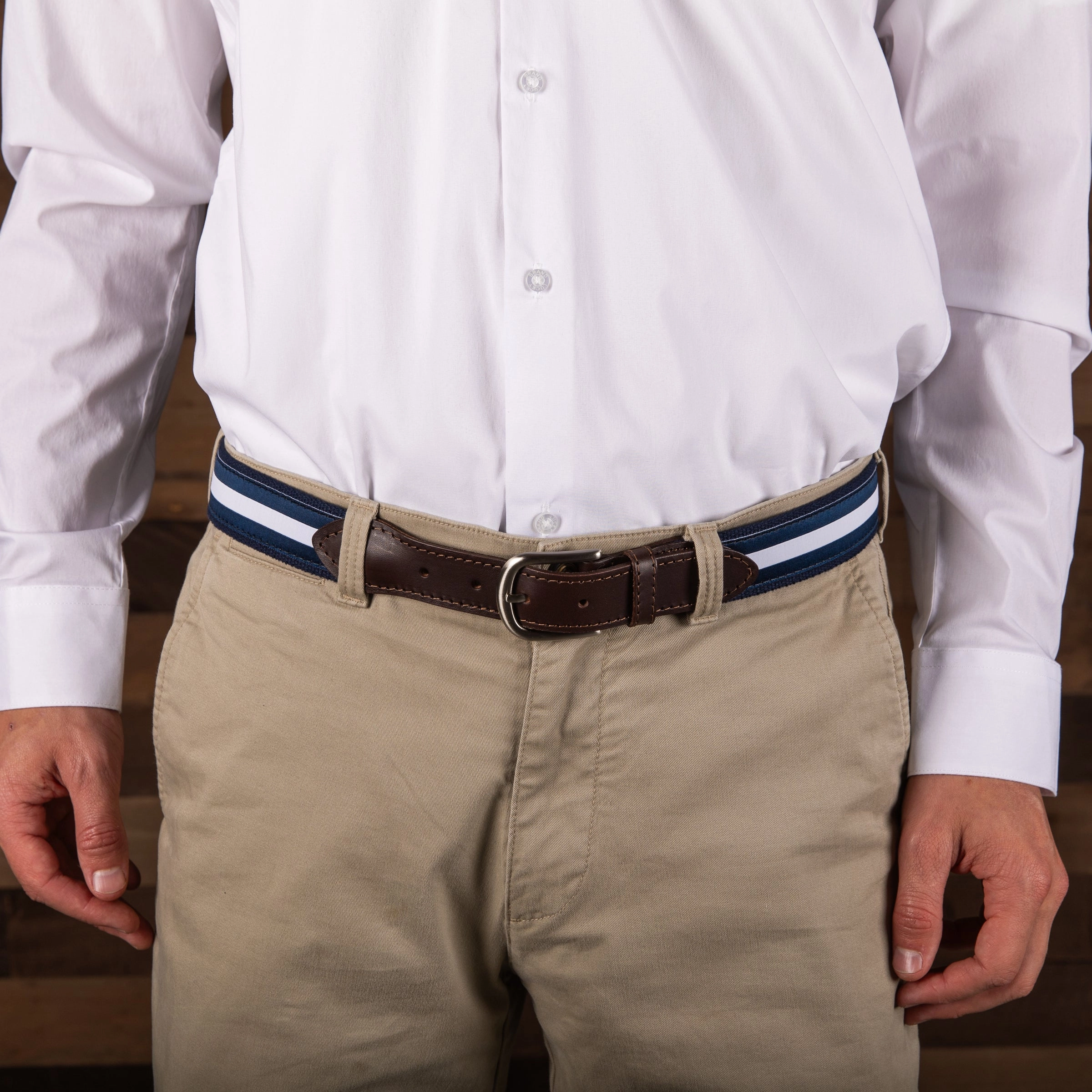 Classic Stripe Ribbon Club Belt