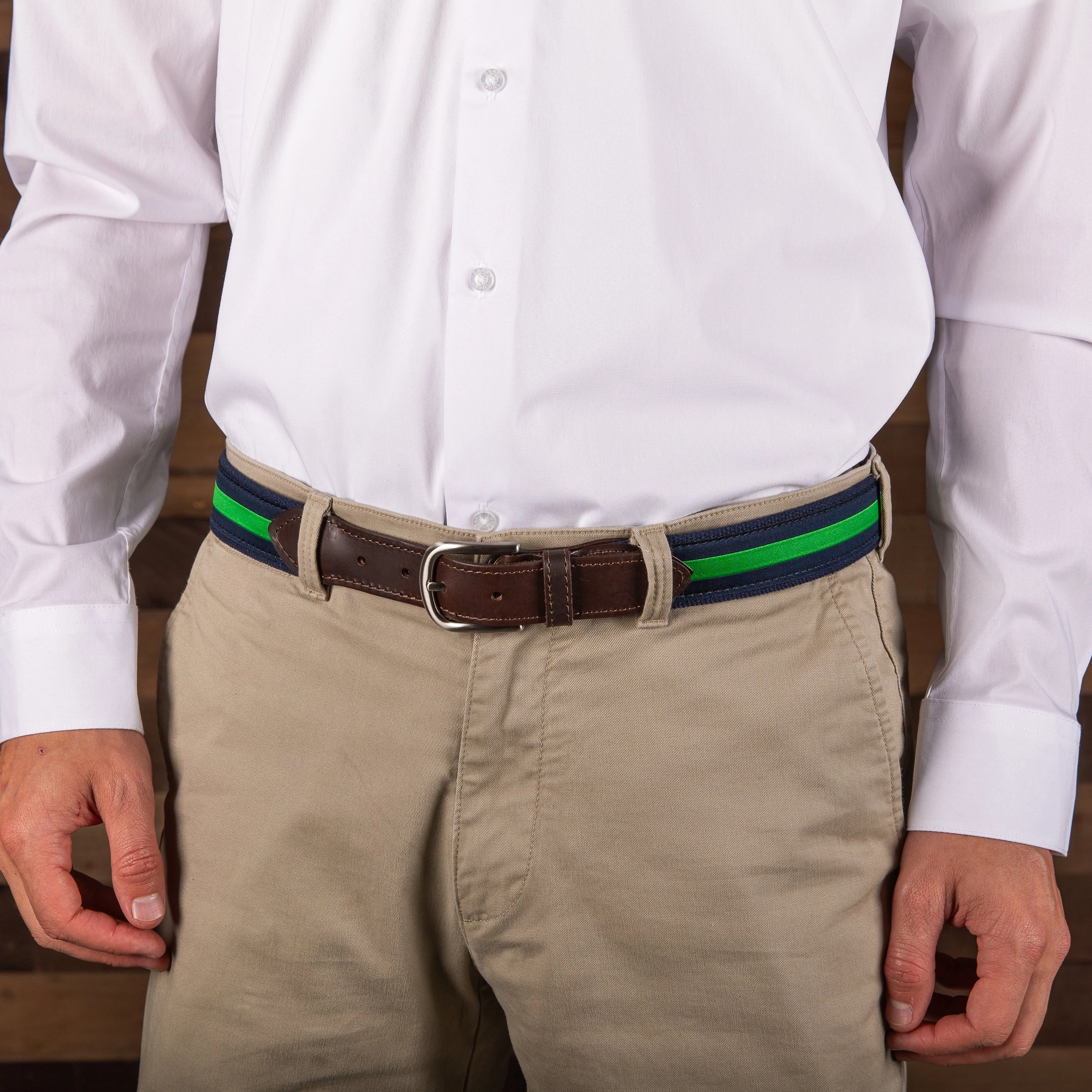 Classic Stripe Ribbon Club Belt