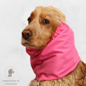 Cotton Dog Snood | Barbie Pink