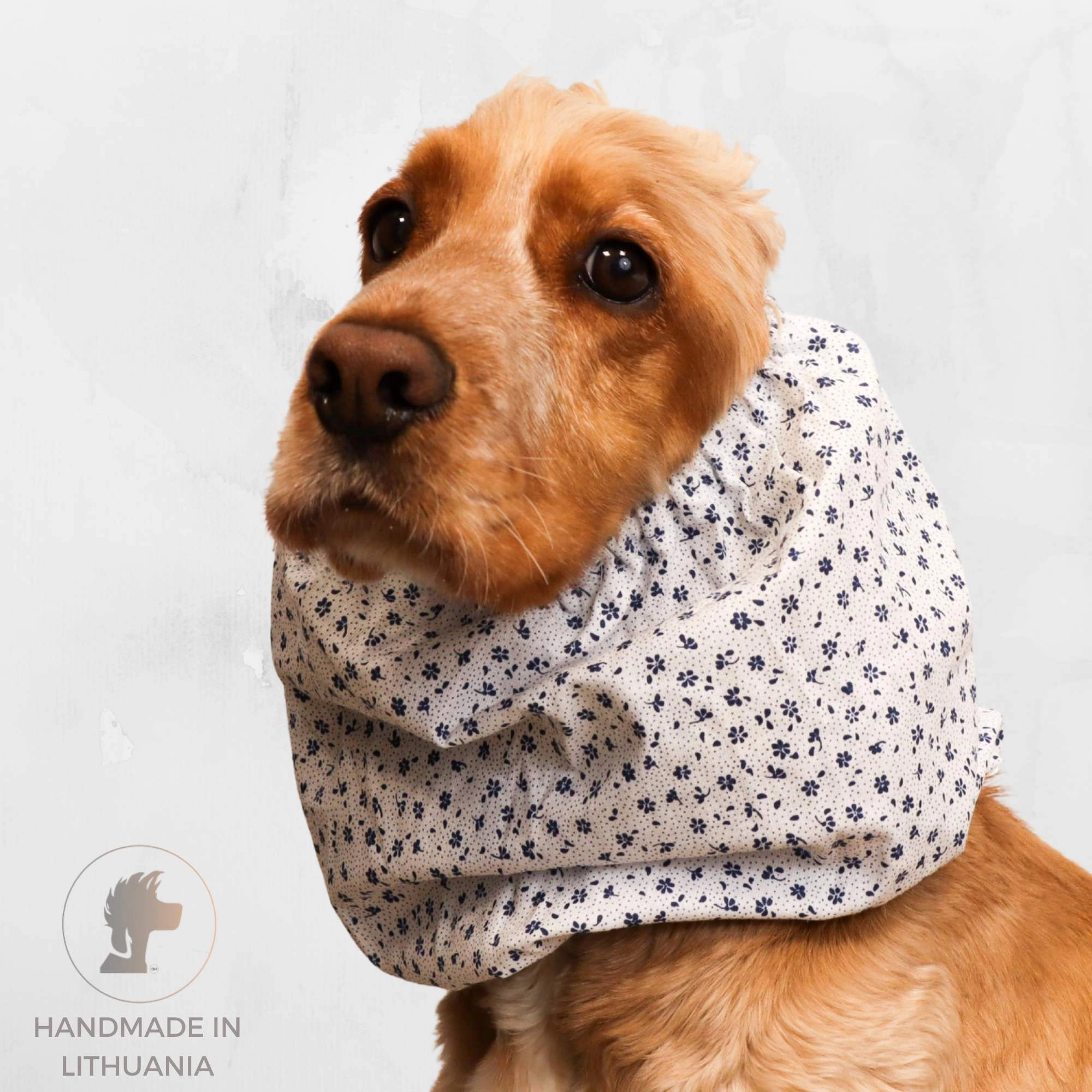Cotton Dog Snood | Blue Porcelain