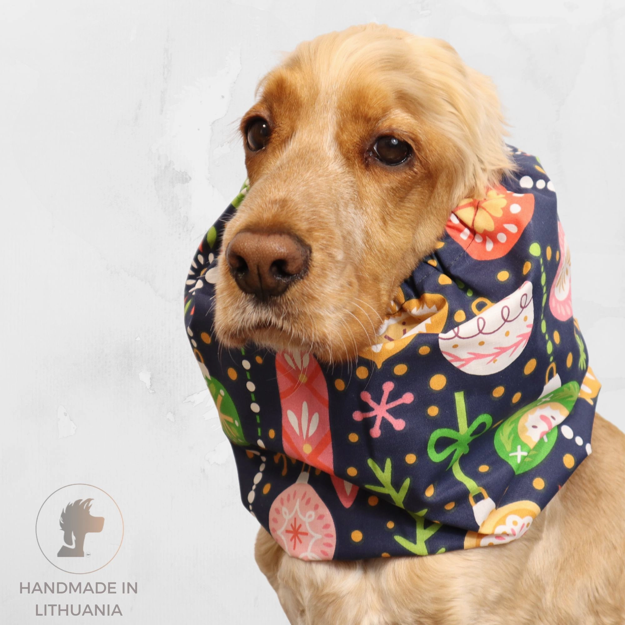 Cotton Dog Snood | Christmas decoration