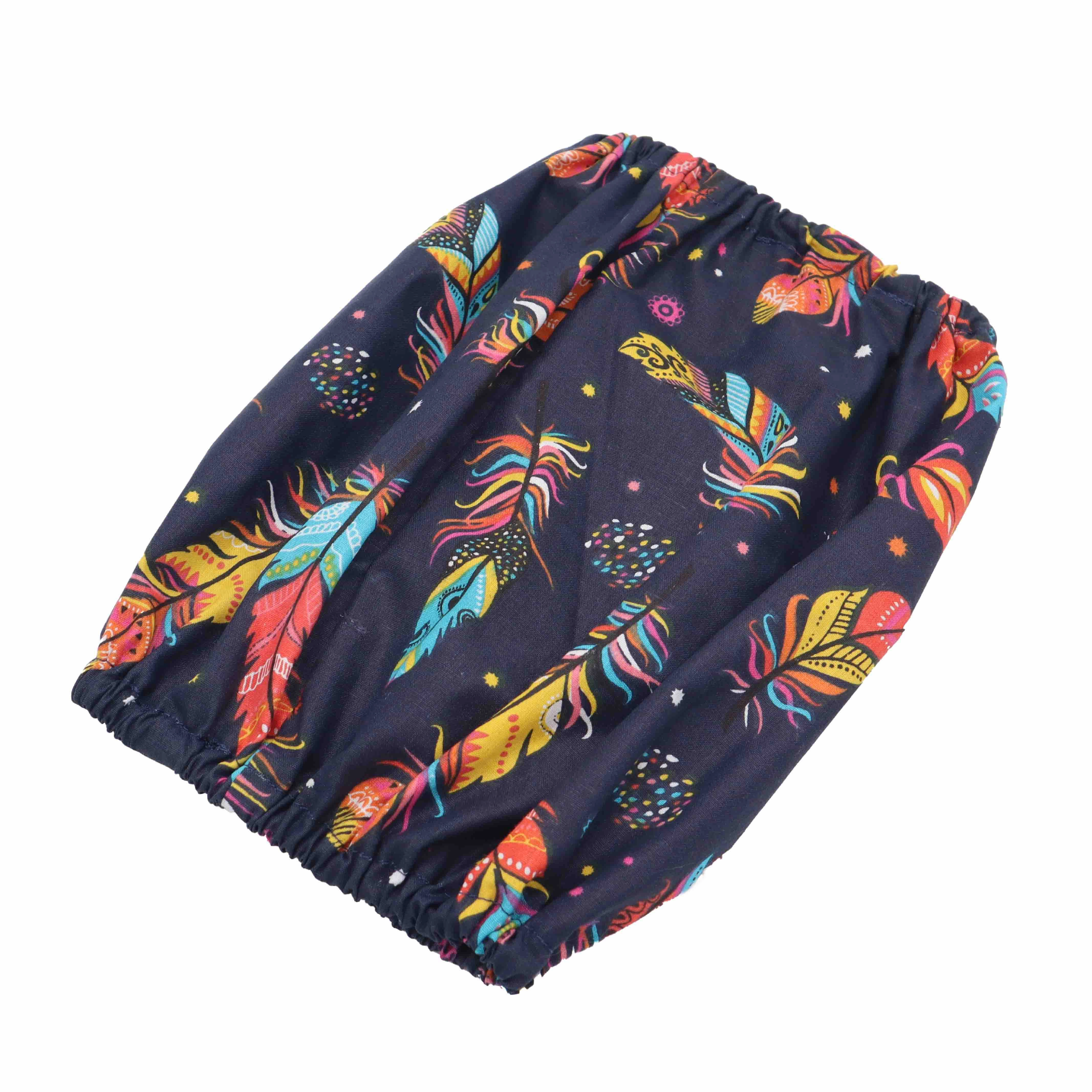 Cotton Dog Snood | Colorful feather