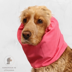 Cotton Dog Snood | Coral Pink