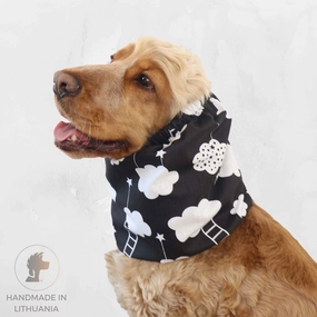 Cotton Dog Snood | Dark Clouds