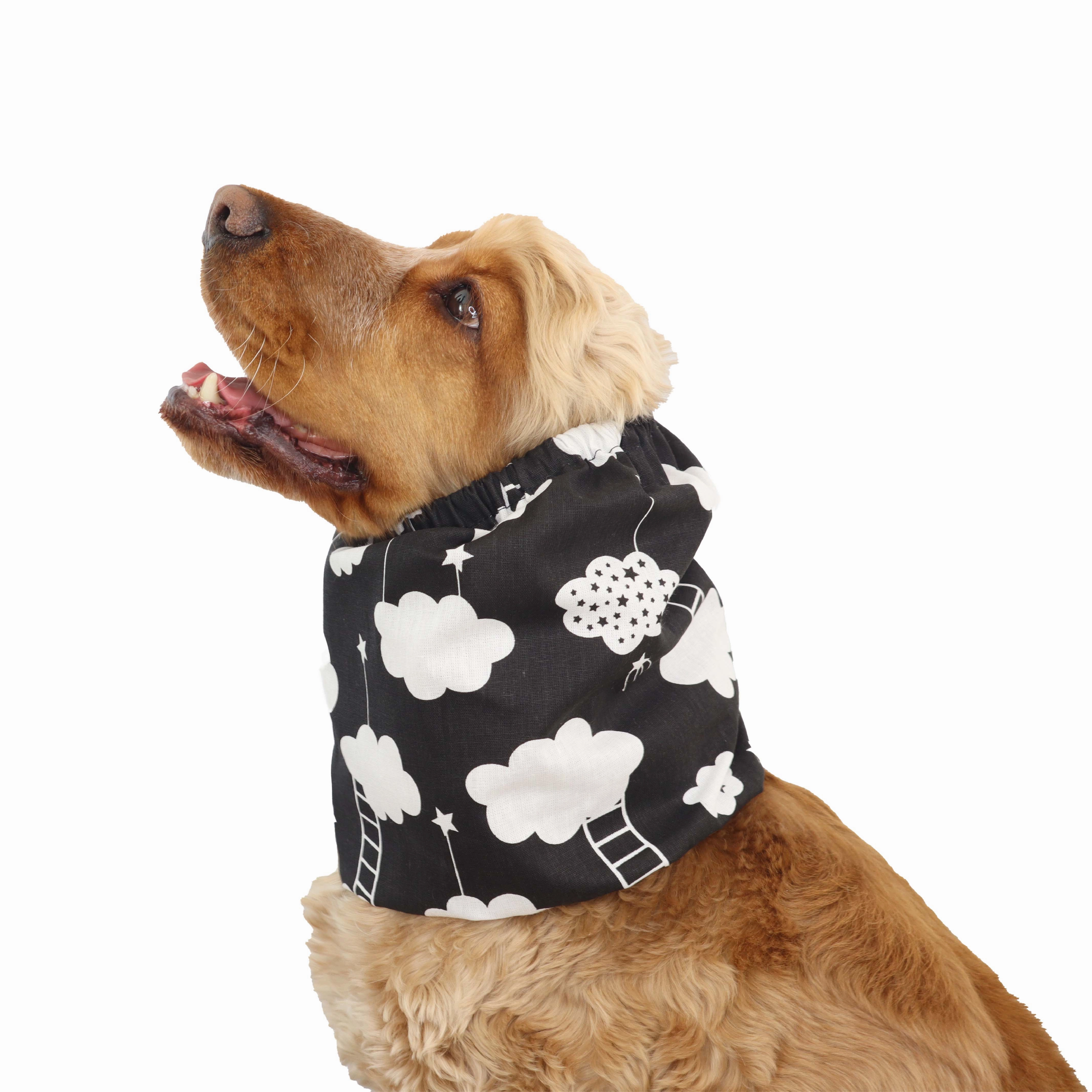 Cotton Dog Snood | Dark Clouds