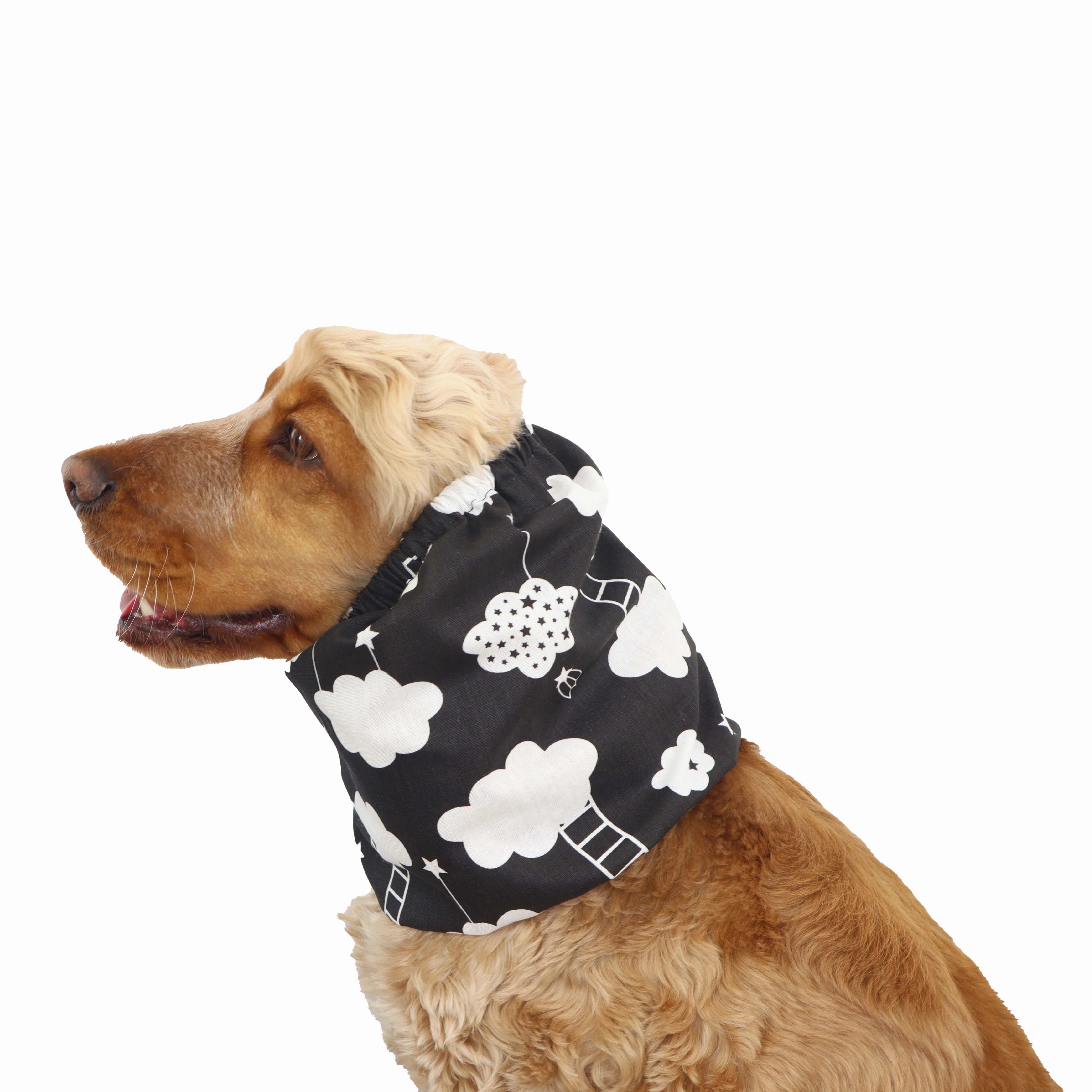 Cotton Dog Snood | Dark Clouds