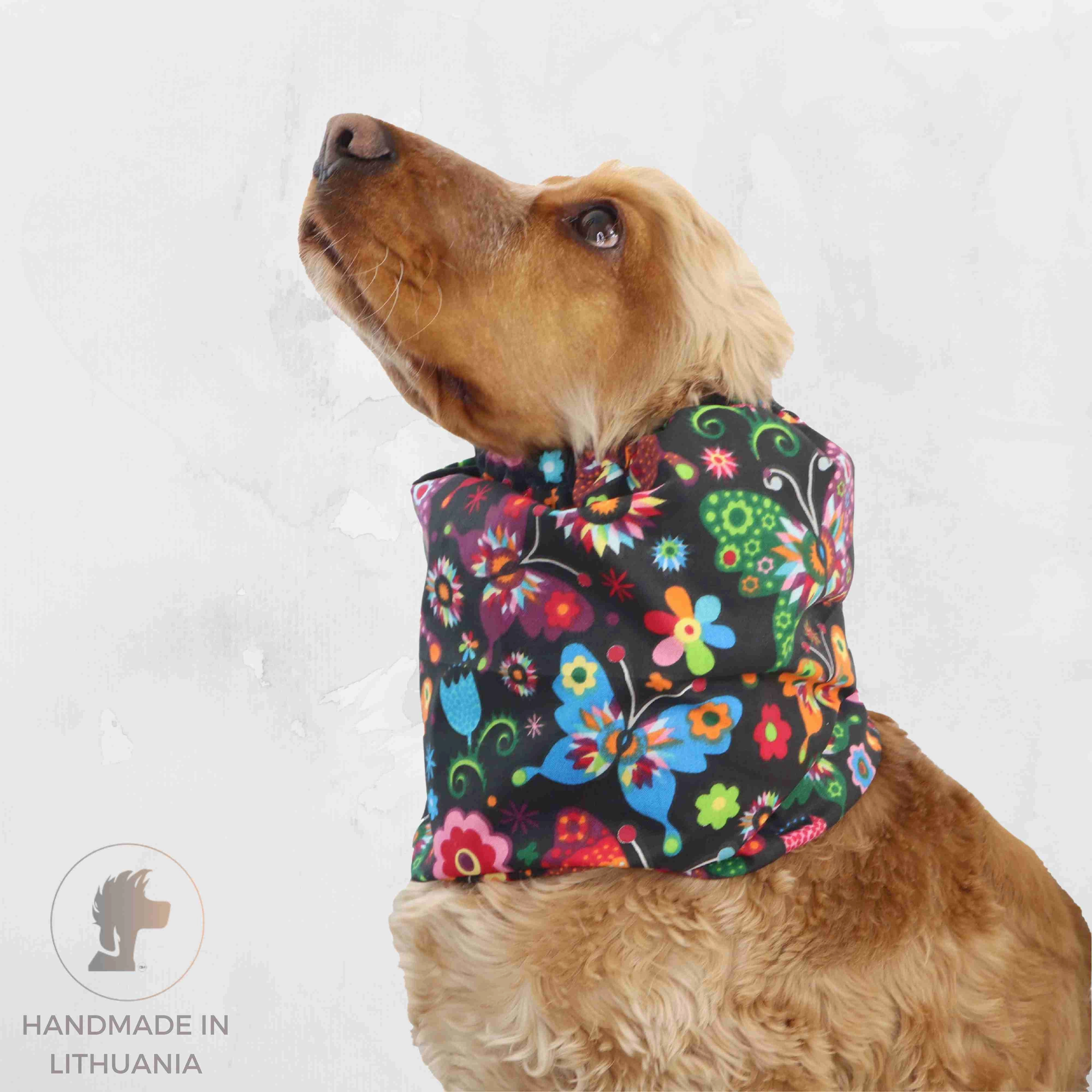 Cotton Dog Snood | Flowery