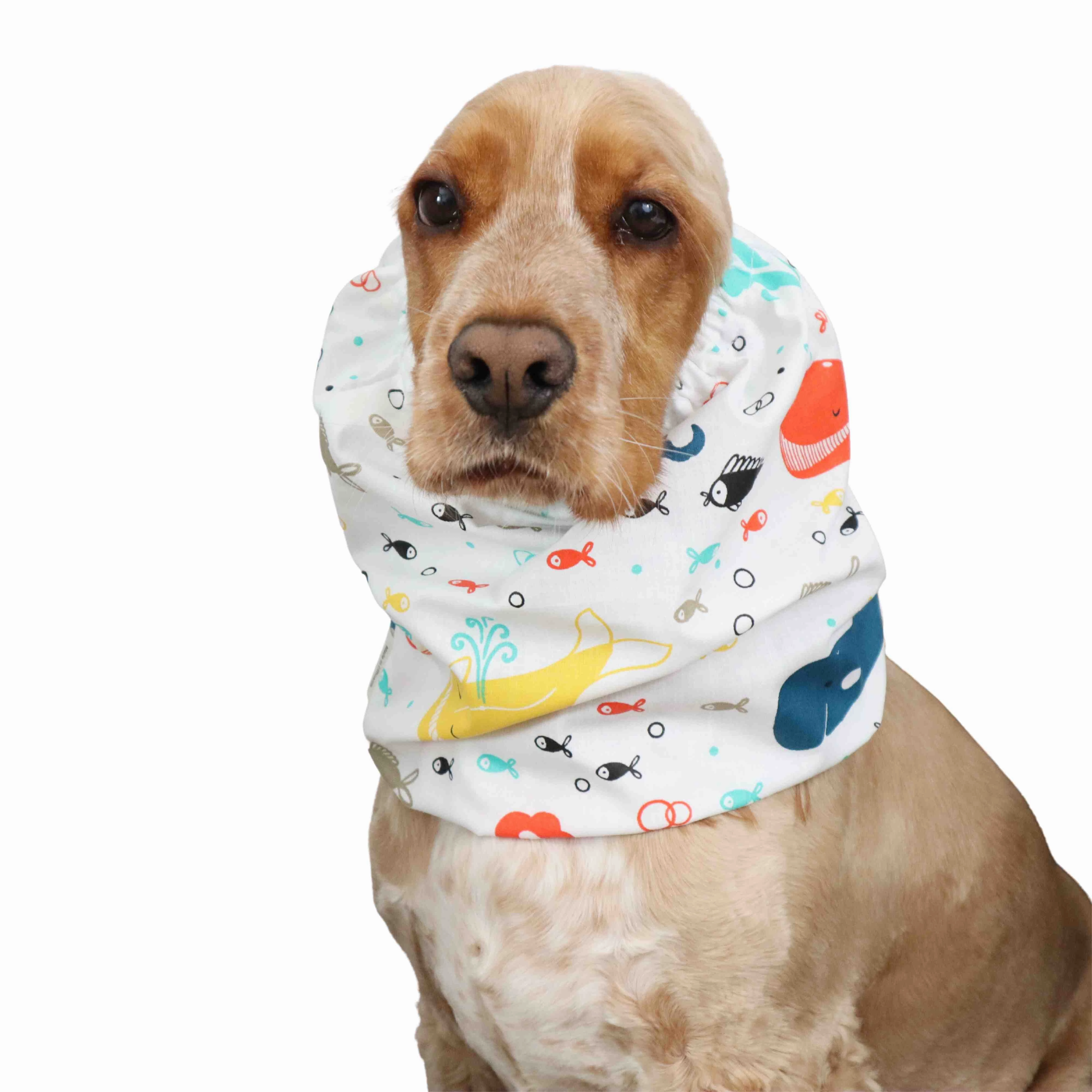 Cotton Dog Snood | Happy Whales