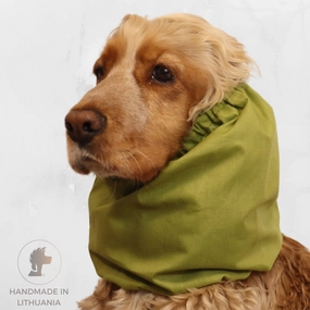 Cotton Dog Snood | Olive Green