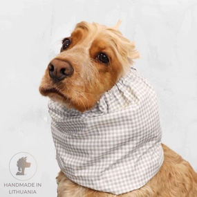 Cotton Dog Snood | Pastel Checkered