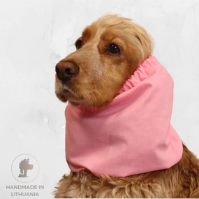 Cotton Dog Snood | Pastel Pink