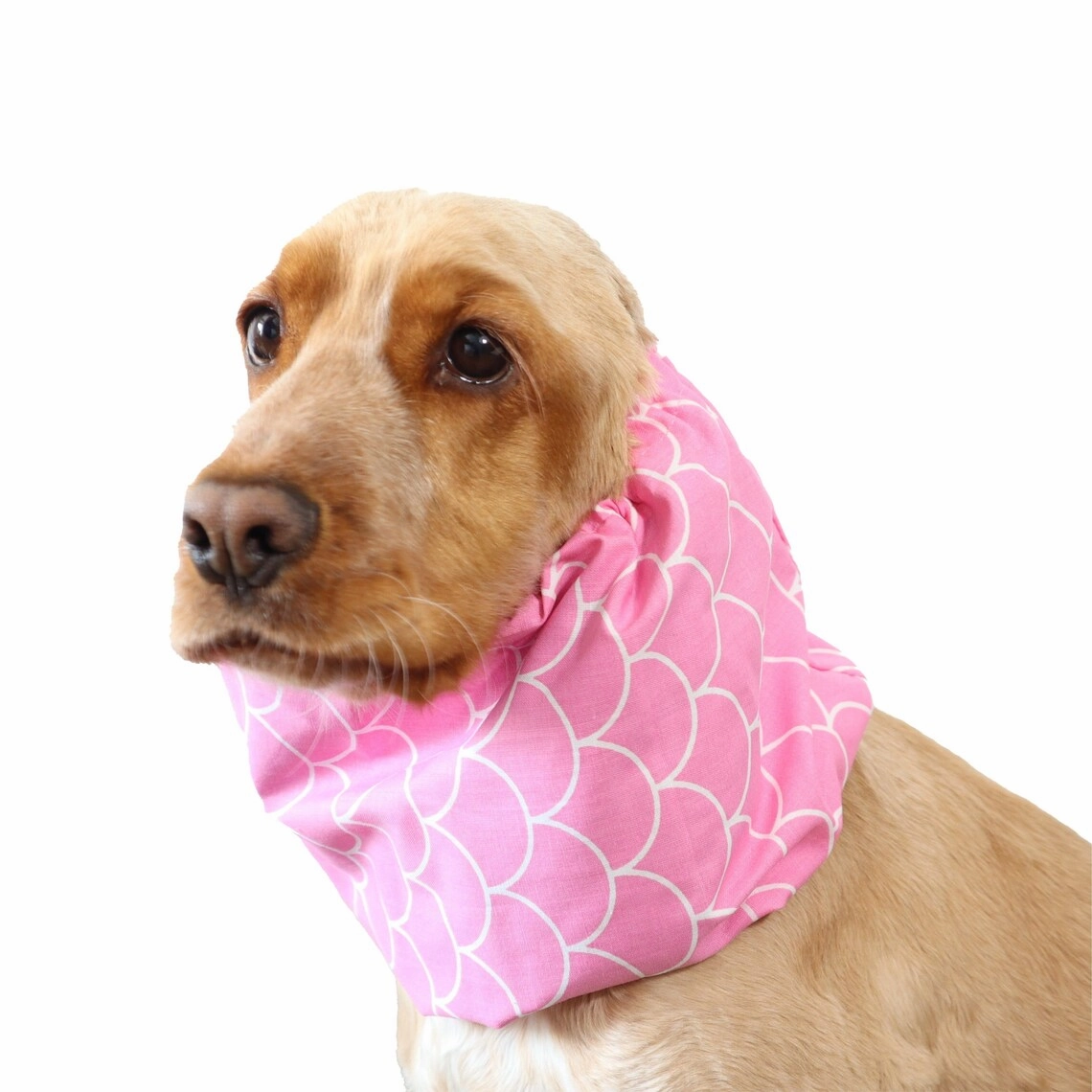 Cotton Dog Snood | Pink Flakes