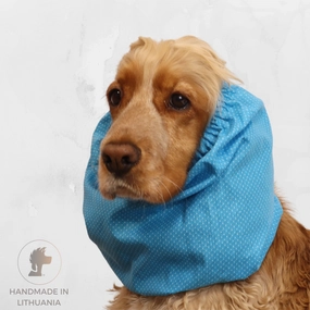 Cotton Dog Snood | Sky Dots
