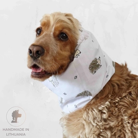 Cotton Dog Snood | The Hedgehog In White