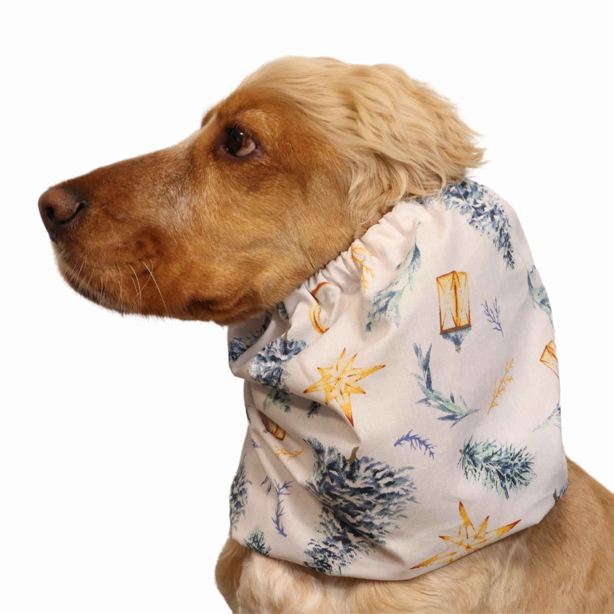 Cotton Dog Snood | White Christmas