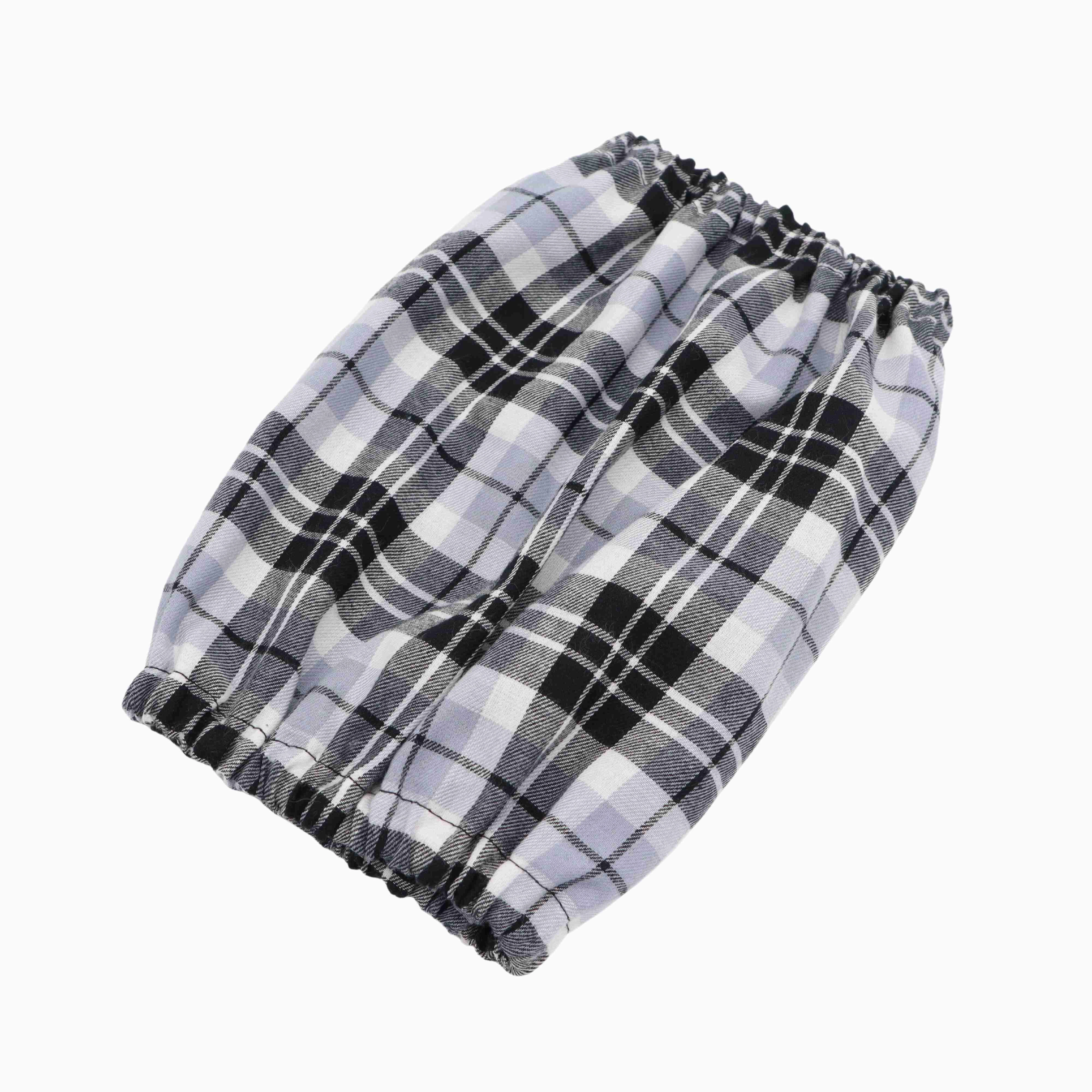 Cotton Dog Snood | White Tartan