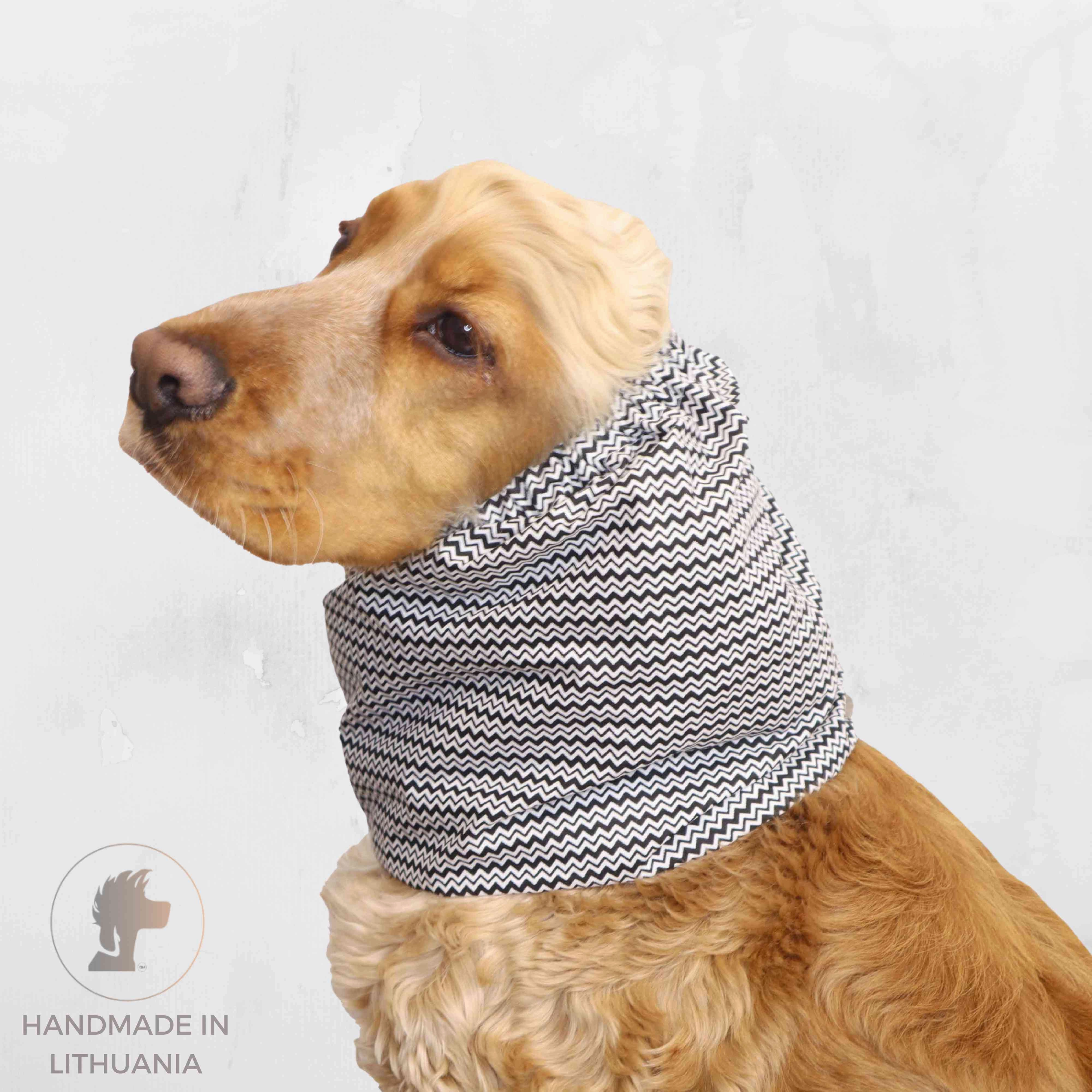 Cotton Dog Snood | Zig-zag