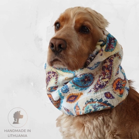 Cotton (Muslin) Dog Snood | Boho Paisley Dream