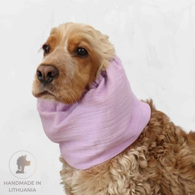 Cotton (Muslin) Dog Snood | Lavender