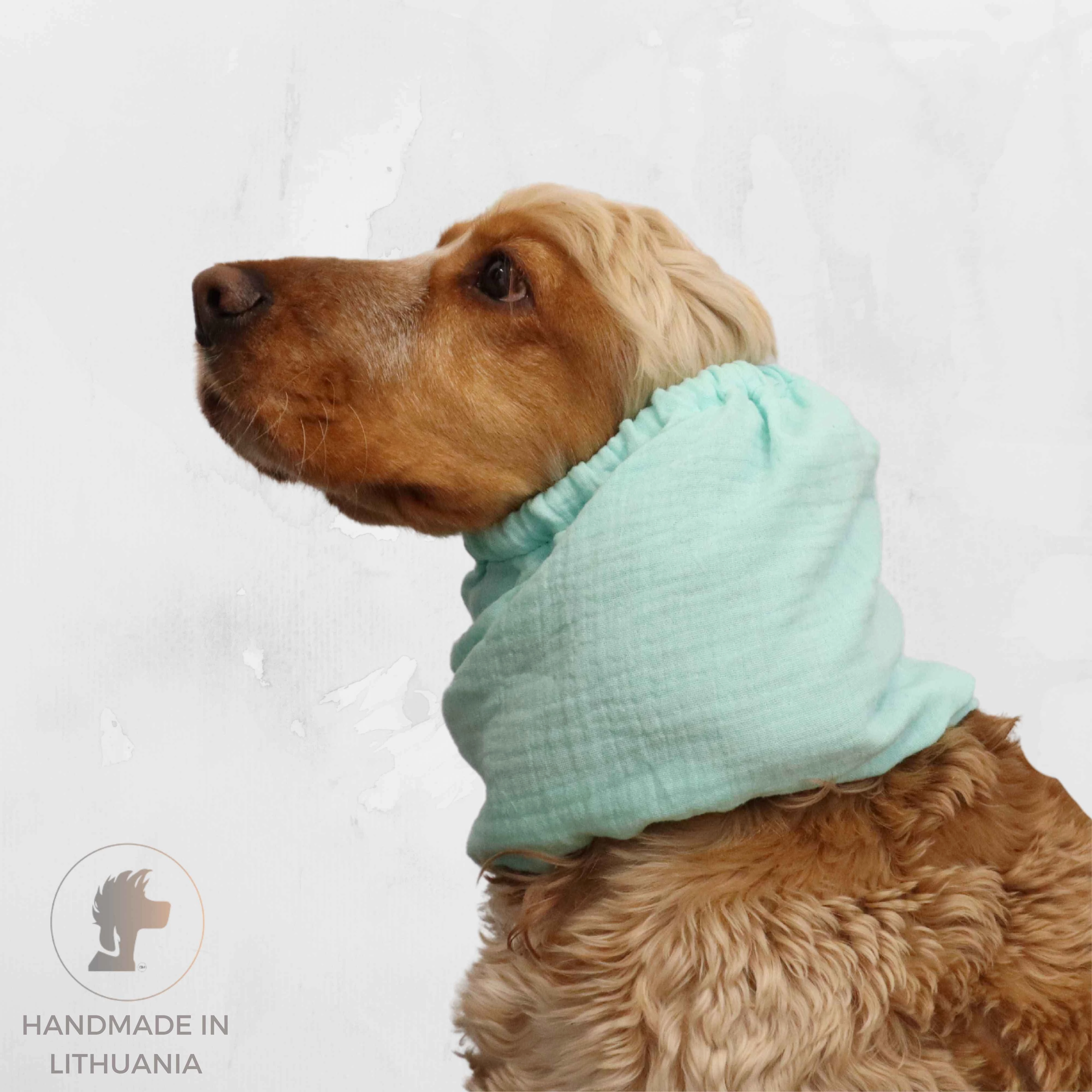Cotton (Muslin) Dog Snood | Mint