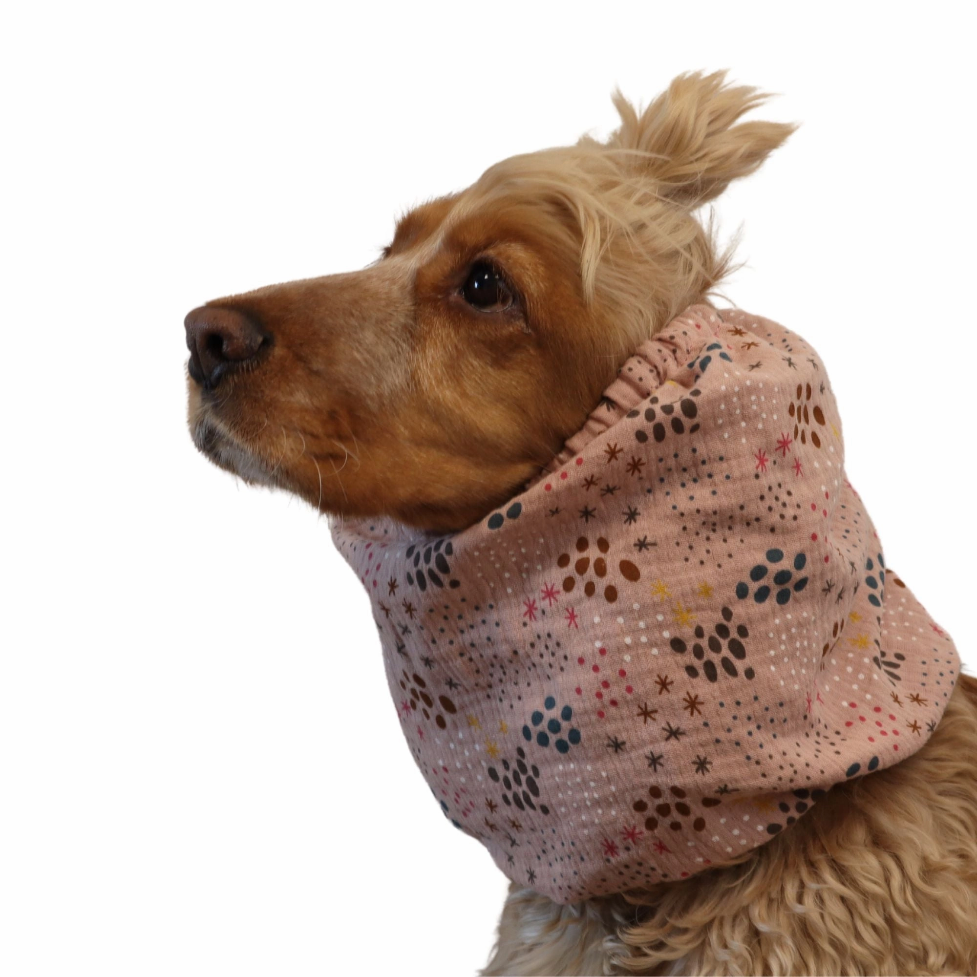 Cotton (Muslin) Dog Snood | Pinky