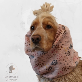 Cotton (Muslin) Dog Snood | Pinky
