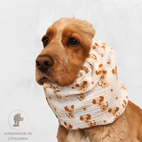 Cotton (Muslin) Dog Snood | Puppies